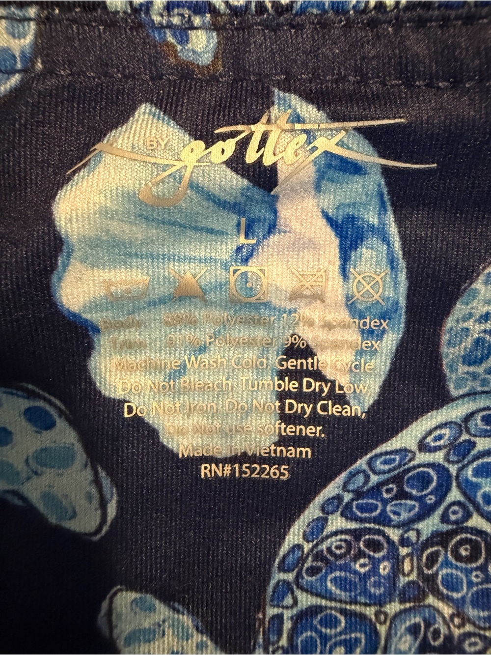 Gottex Blue Sea Turtle & Shell Print Skort - Picture 5 of 5